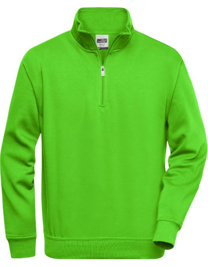 Hanorac de lucru cu guler înalt și fermoar scurt